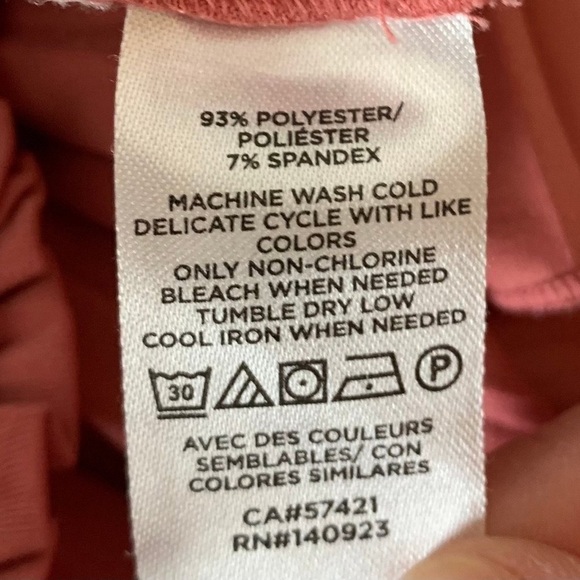 Loft high waist salmon pink pleated shorts size L - Picture 7 of 8